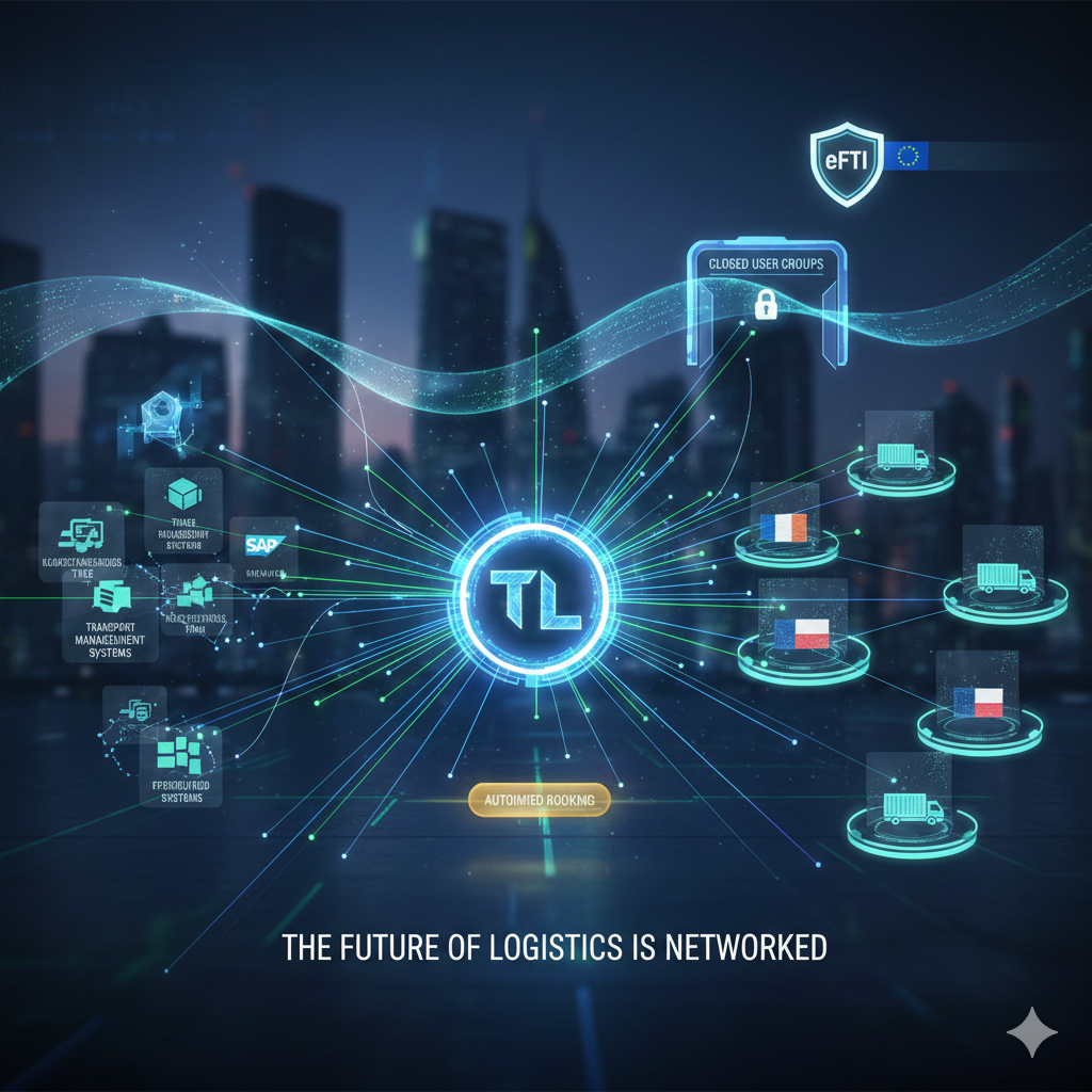 The Future of Logistics is Networked. Connect your TMS/SAP to Europe's freight exchanges and manage your dispatching via automated Closed User Groups.